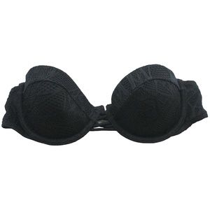 Victoria's Secret SWIM Black Crochet Beach Bandeau Swim Top - 32B